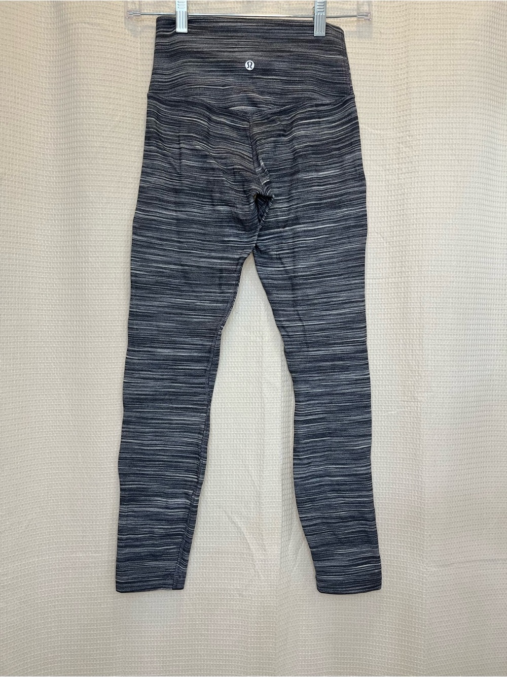 Lululemon Align High-Rise Leggings Space Dye Heathered Gray Black White - Size 4